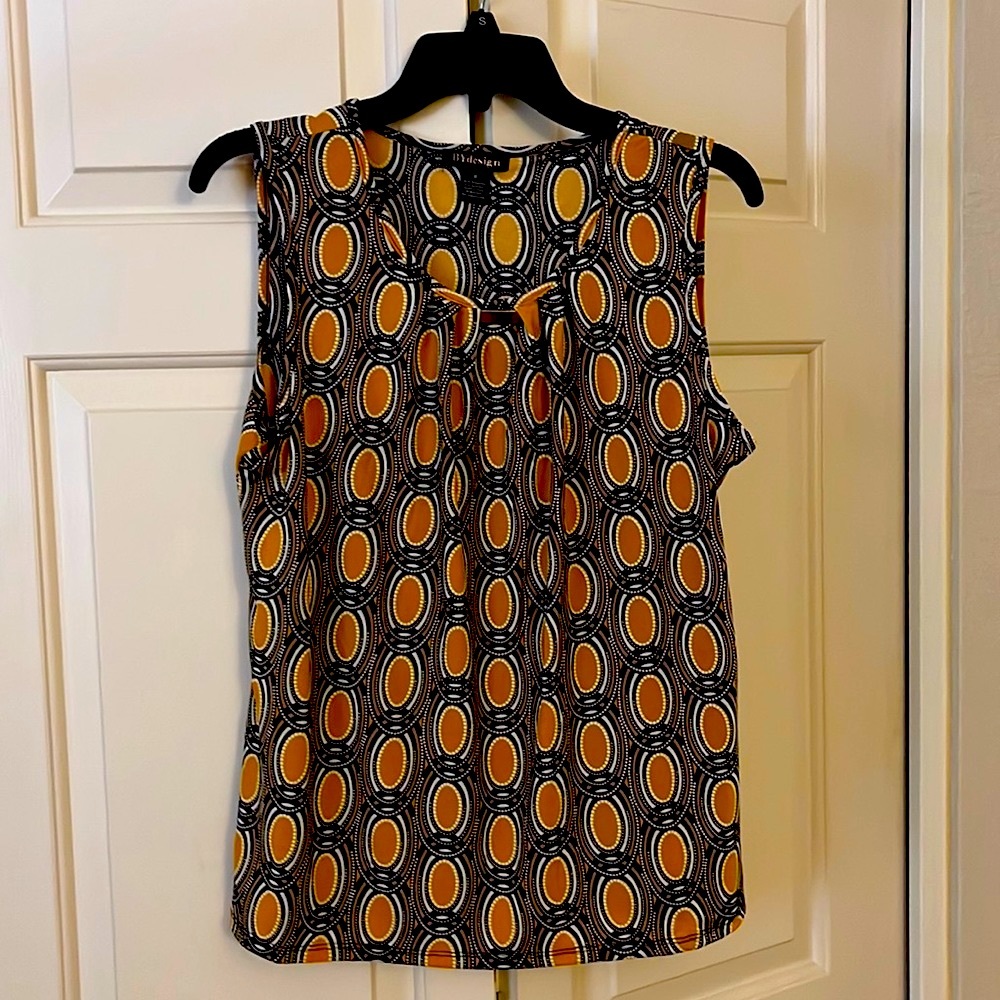 Bt Design top - gold-black-white